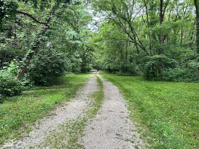 7811 N County Road 500 E, Pittsboro, IN 46167 - view of dirt / gravel road with a wooded view