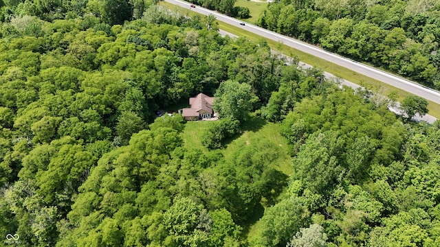 7811 N County Road 500 E, Pittsboro, IN 46167 - aerial view of property's location featuring a heavily wooded area