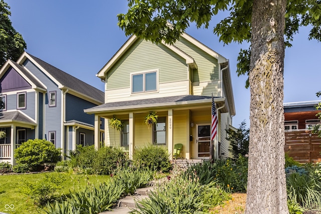 2020 N Park Ave, Indianapolis, IN 46202 - view of front facade featuring a porch