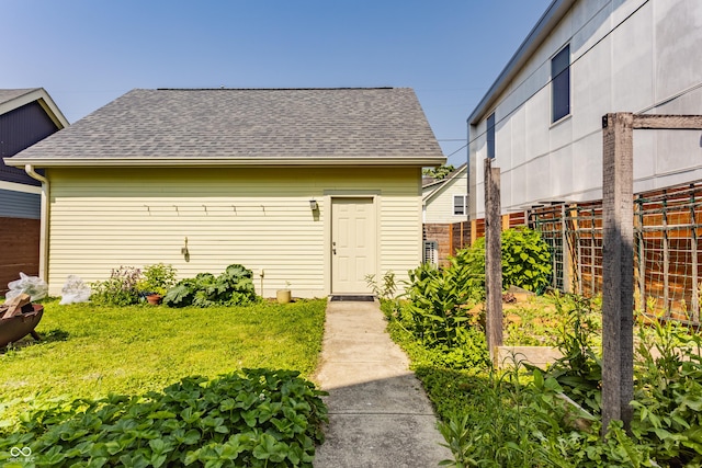 2020 N Park Ave, Indianapolis, IN 46202 - property entrance featuring a shingled roof