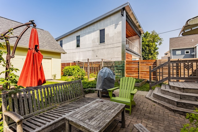 2020 N Park Ave, Indianapolis, IN 46202 - view of patio / terrace featuring a wooden deck
