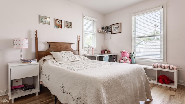 2020 N Park Ave, Indianapolis, IN 46202 - bedroom with wood finished floors and baseboards