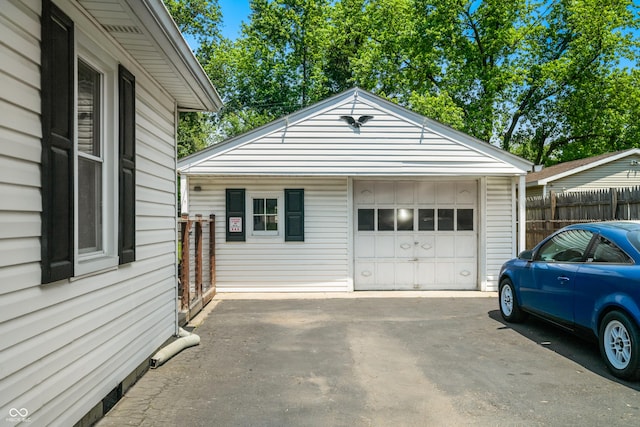 120 Hoss Rd, Indianapolis, IN 46217 - detached garage with asphalt driveway