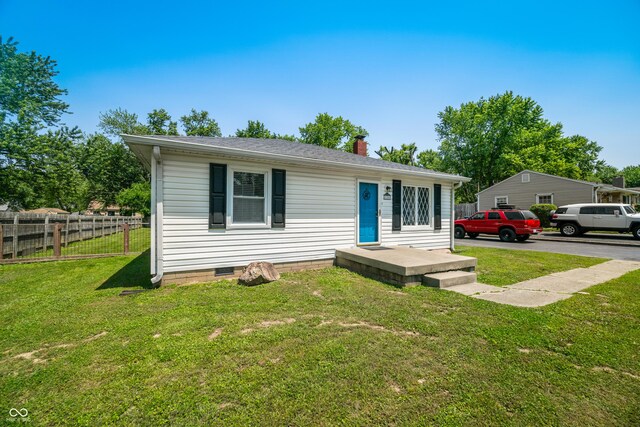 120 Hoss Rd, Indianapolis, IN 46217 - view of front facade featuring a chimney and crawl space