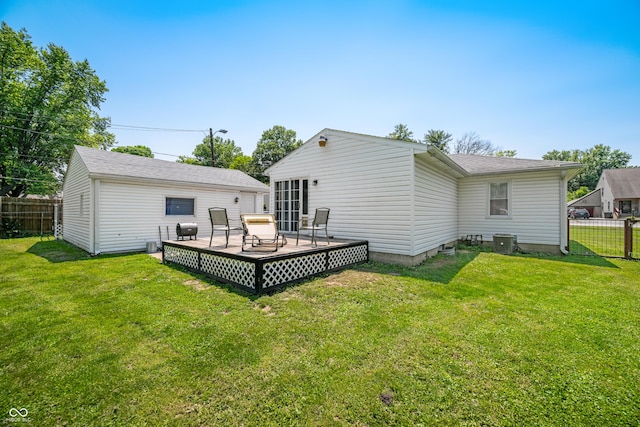 120 Hoss Rd, Indianapolis, IN 46217 - back of house with a deck and cooling unit