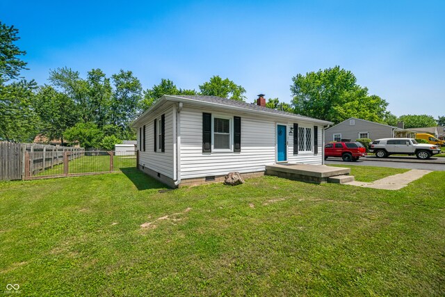120 Hoss Rd, Indianapolis, IN 46217 - view of front of house featuring crawl space and a chimney