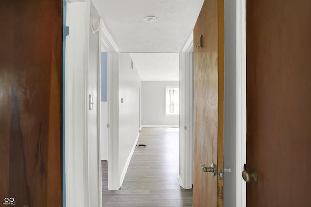 11 14th St, Franklin, IN 46131 - hallway featuring wood finished floors and baseboards