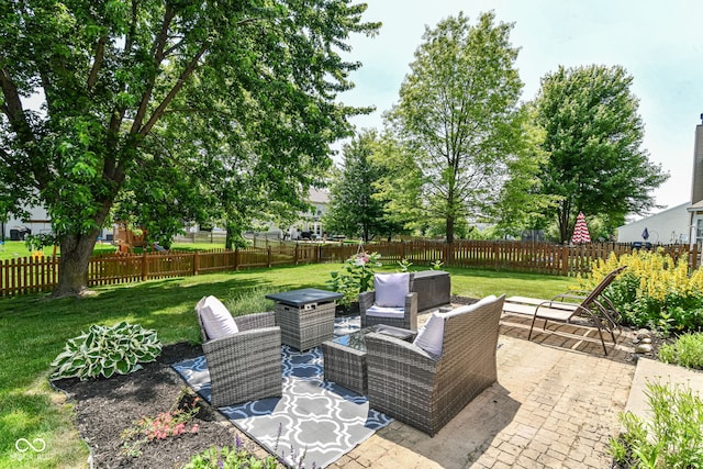 12343 Slate Dr, Fishers, IN 46037 - view of patio featuring outdoor lounge area