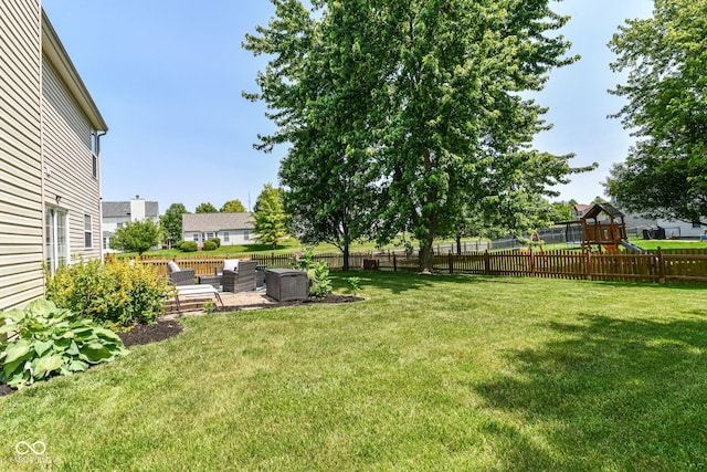 12343 Slate Dr, Fishers, IN 46037 - view of yard featuring a playground