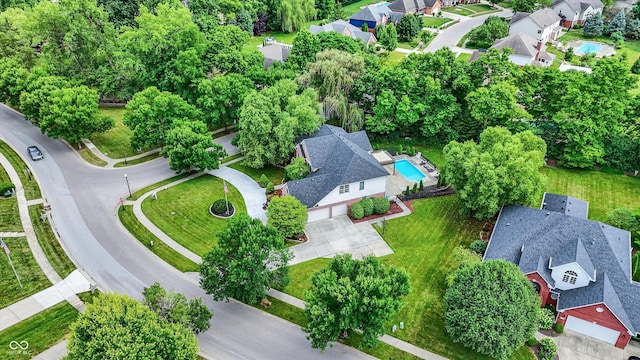 4075 Dartmoor Dr, Greenwood, IN 46143 - aerial perspective of suburban area
