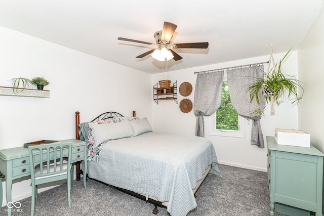 164 Wellington Pkwy, Noblesville, IN 46060 - bedroom with carpet, ceiling fan, and baseboards