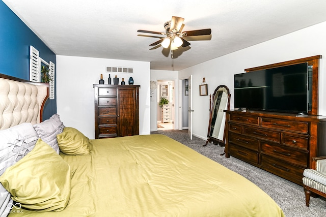 164 Wellington Pkwy, Noblesville, IN 46060 - bedroom featuring carpet flooring, baseboards, and ceiling fan