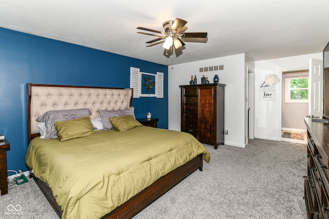 164 Wellington Pkwy, Noblesville, IN 46060 - bedroom with baseboards, carpet floors, and ceiling fan