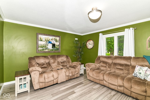 164 Wellington Pkwy, Noblesville, IN 46060 - living room featuring wood finished floors, crown molding, and baseboards