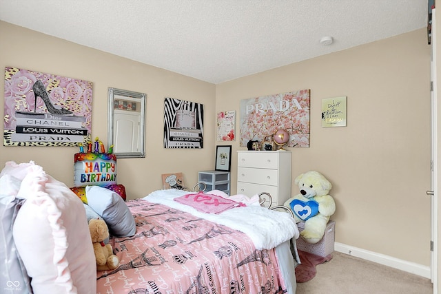 9605 Treyburn Green Way, Indianapolis, IN 46239 - bedroom featuring carpet flooring and a textured ceiling