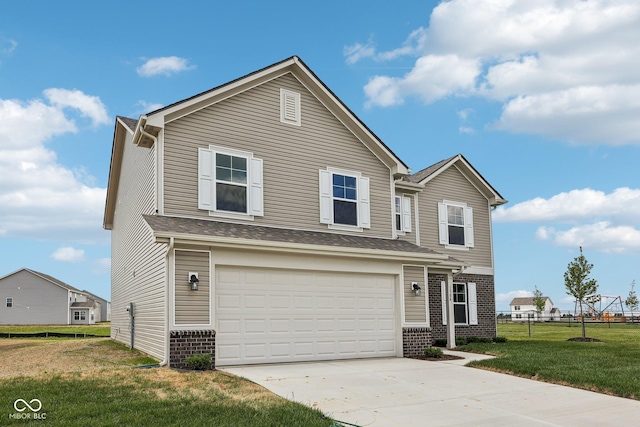 1304 Vera Blvd, Danville, IN 46122 - traditional-style home featuring brick siding, a garage, and driveway