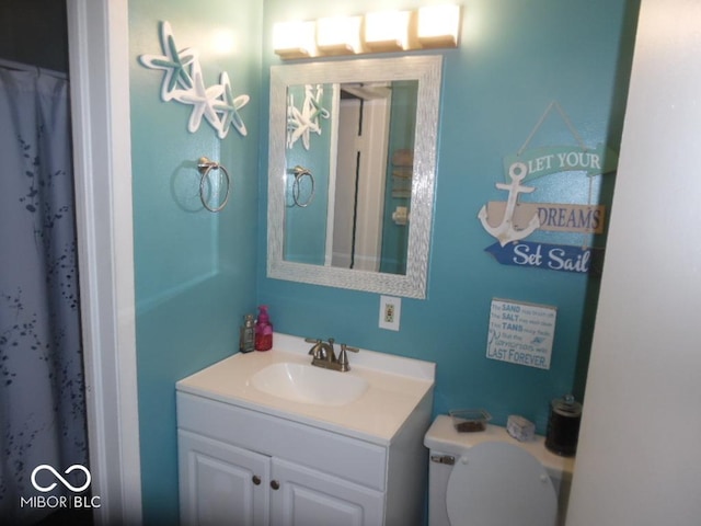 213 S Coventry Dr, Anderson, IN 46012 - full bath with vanity and toilet