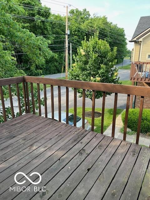7707 River Rd Unit 10, Indianapolis, IN 46240 - view of wooden terrace