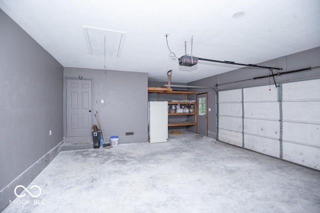 5840 N State Highway 7, Scipio, IN 47273 - garage with a garage door opener