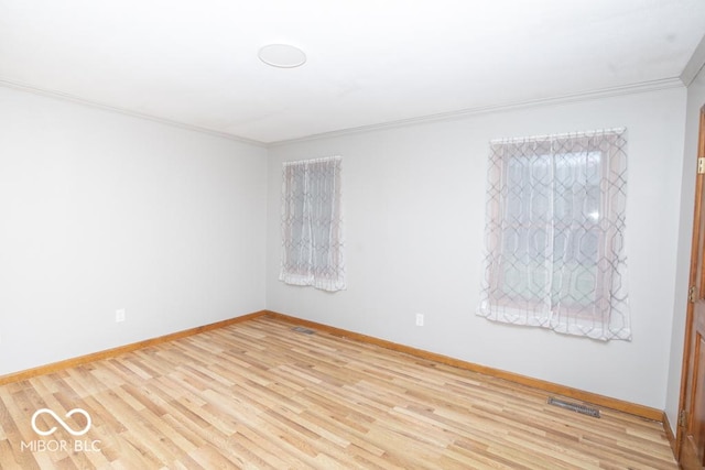 5840 N State Highway 7, Scipio, IN 47273 - unfurnished room featuring ornamental molding, baseboards, and wood finished floors