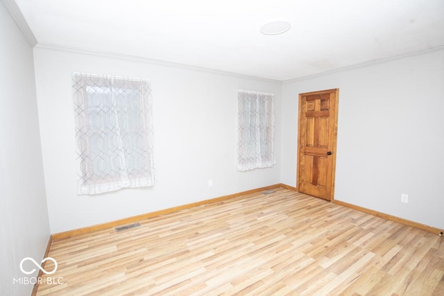 5840 N State Highway 7, Scipio, IN 47273 - unfurnished room with crown molding, wood finished floors, and baseboards