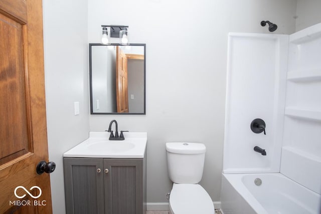5840 N State Highway 7, Scipio, IN 47273 - full bath featuring vanity, toilet, and shower / bathtub combination