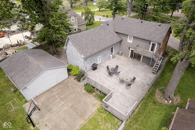 5110 S State Ave, Indianapolis, IN 46227 - aerial view of property and surrounding area