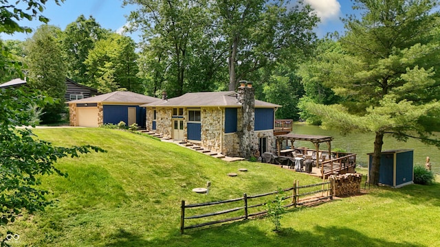 8426 N Chickadee Dr, Morgantown, IN 46160 - view of yard