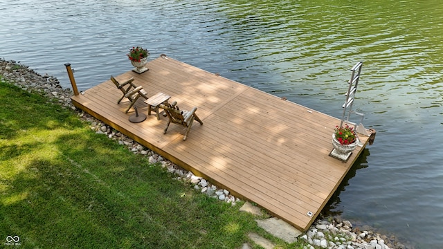 8426 N Chickadee Dr, Morgantown, IN 46160 - dock with a water view