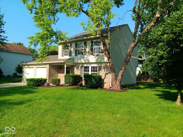18851 Wimbley Way, Noblesville, IN 46060 - view of front facade featuring brick siding, an attached garage, and driveway
