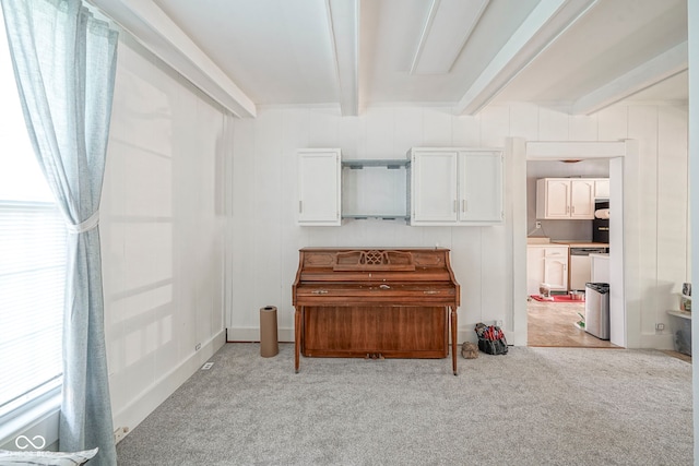 307 E 5th St, Sheridan, IN 46069 - below grade area featuring carpet