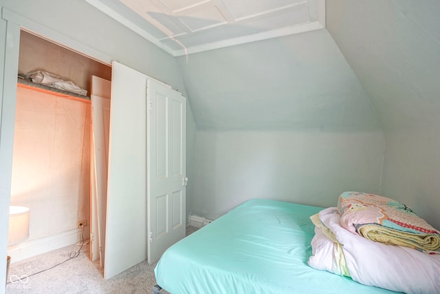 307 E 5th St, Sheridan, IN 46069 - carpeted bedroom featuring vaulted ceiling