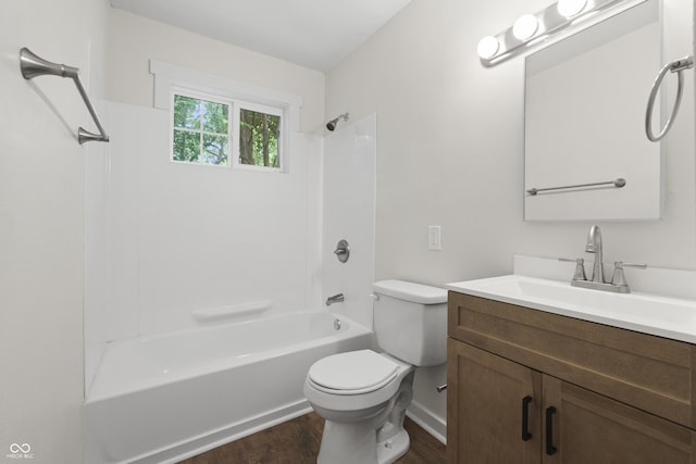1948 Bloyd Ave, Indianapolis, IN 46218 - full bathroom with wood finished floors, vanity, and bathing tub / shower combination