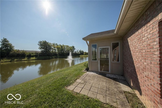 4291 Washington Blvd, Plainfield, IN 46168 - view of grassy yard featuring a water view