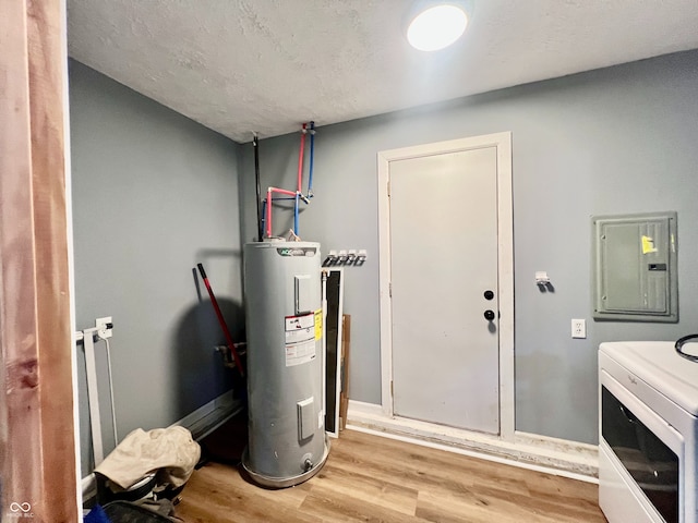 2833 Desoto Way, Columbus, IN 47203 - utilities with electric water heater, electric panel, and washer / dryer