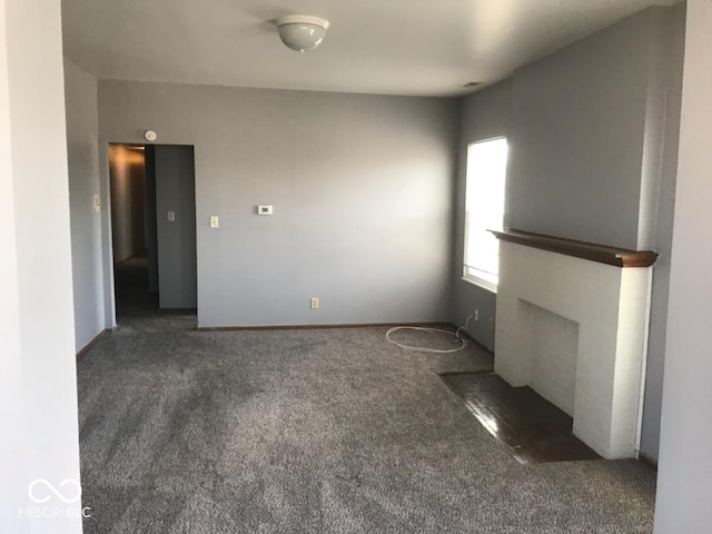 55 W Fall Creek Parkway S Drive, Indianapolis, IN 46208 - unfurnished living room featuring carpet flooring