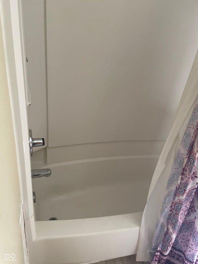 55 W Fall Creek Parkway S Drive, Indianapolis, IN 46208 - full bathroom with shower / bath combo with shower curtain