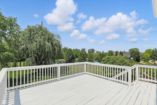 16802 Oak Manor Dr, Westfield, IN 46074 - deck featuring view of wooded area