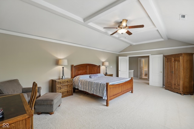 16802 Oak Manor Dr, Westfield, IN 46074 - bedroom featuring light carpet and ceiling fan