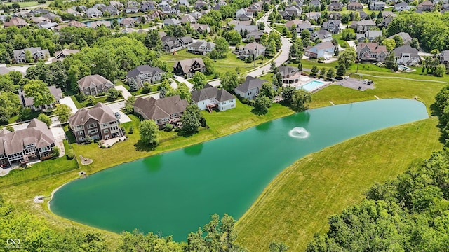 16802 Oak Manor Dr, Westfield, IN 46074 - aerial view of residential area featuring a large body of water