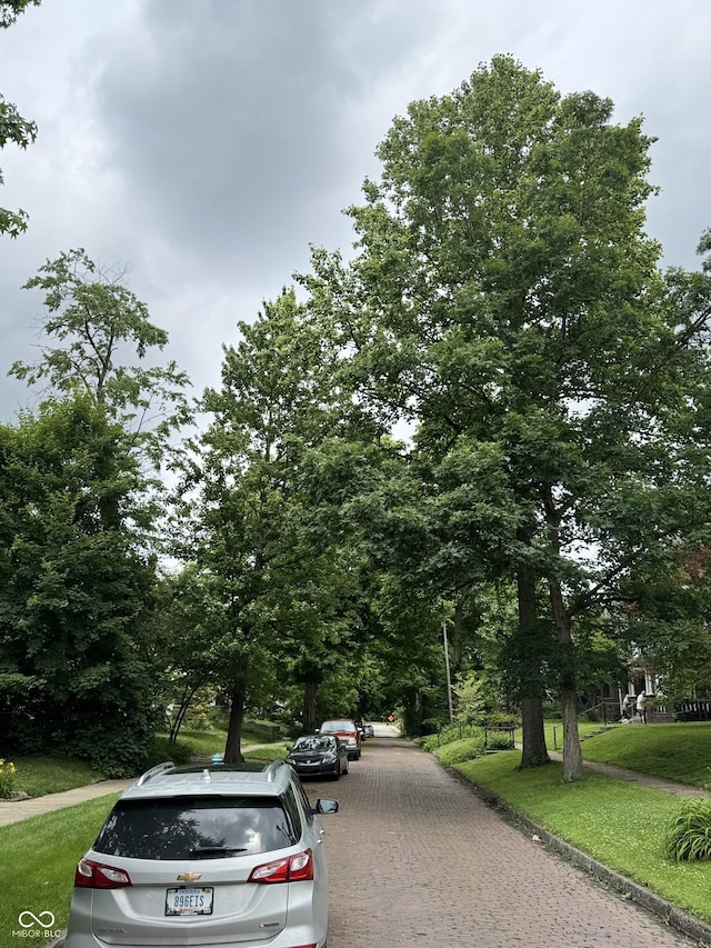 38 N Irvington Ave, Indianapolis, IN 46219 - view of decorative road featuring curbs and sidewalks