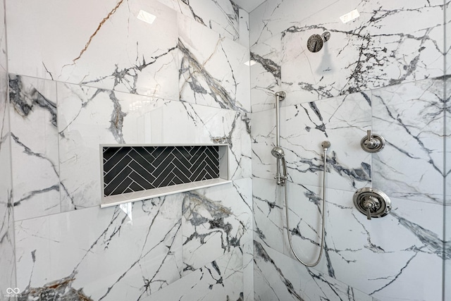 2051 Columbia Ave, Indianapolis, IN 46202 - bathroom view of a marble finish shower
