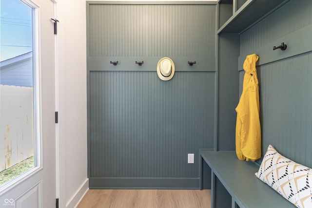 2051 Columbia Ave, Indianapolis, IN 46202 - mudroom with light wood-type flooring and baseboards