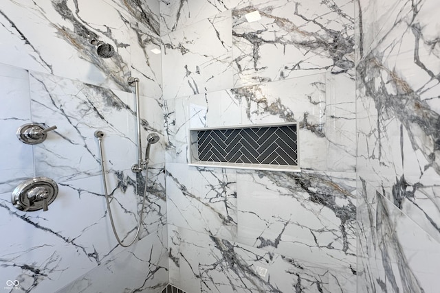 2053 Columbia Ave, Indianapolis, IN 46202 - bathroom with a marble finish shower