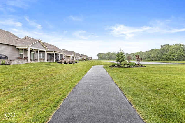 17309 Graley Pl, Westfield, IN 46074 - surrounding community with a yard and a water view