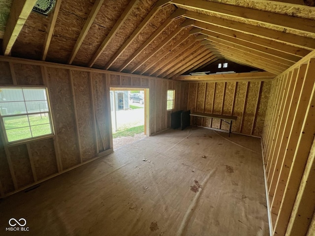 6805 Twin Brooks Dr, Indianapolis, IN 46227 - misc room with plenty of natural light and lofted ceiling