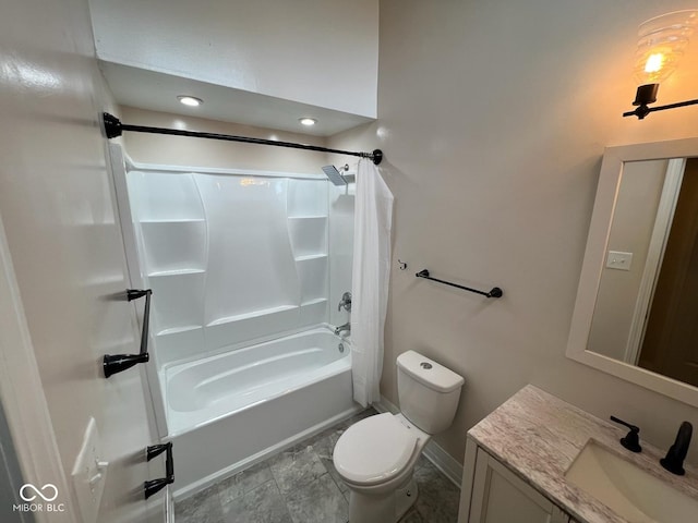 6805 Twin Brooks Dr, Indianapolis, IN 46227 - bathroom featuring vanity and shower / tub combo with curtain