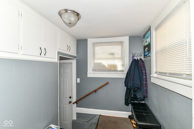 1619 E Bradbury Ave, Indianapolis, IN 46203 - mudroom featuring baseboards