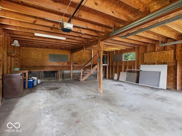 1447 NE Kutenai Trl, Greensburg, IN 47240 - garage featuring a garage door opener