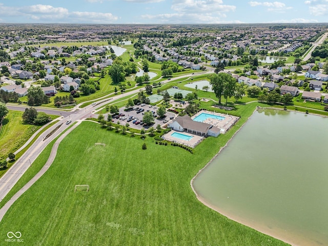 17357 Austrian Pine Way, Westfield, IN 46074 - drone / aerial view of a large body of water and a pool